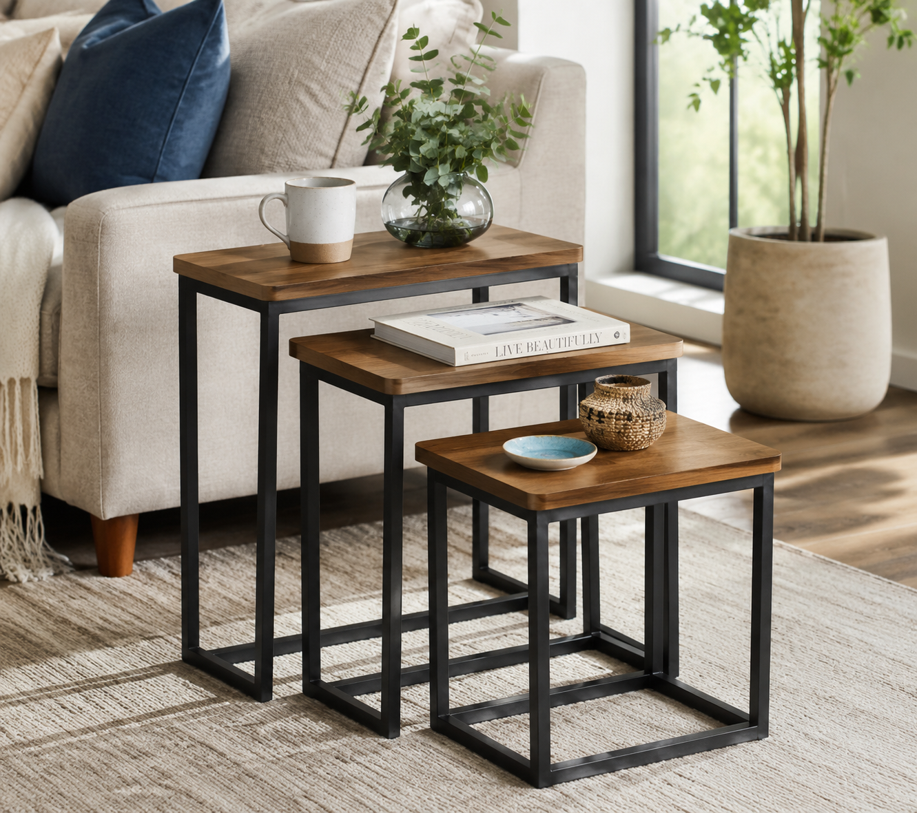 Marvelloq™ Aveline Nesting Side Table Set